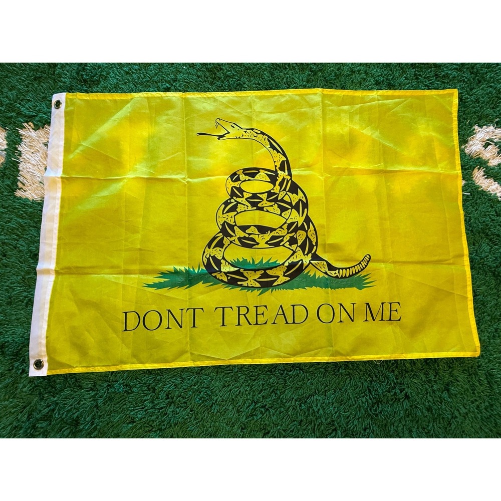 Unbranded Gadsden Flag Unisex 2x3 Yellow Excellent Dont Tread On Me Snake Banner